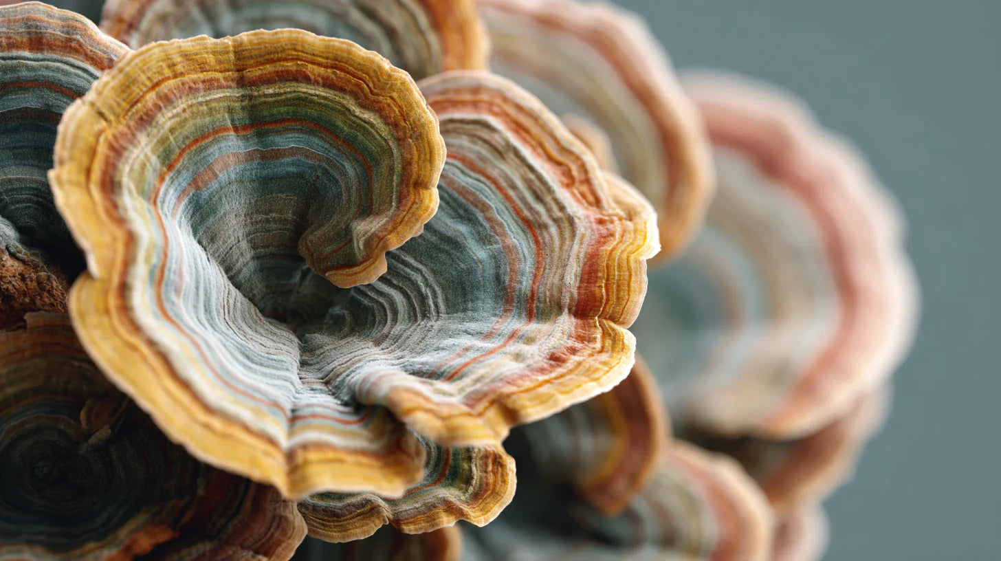 Tramètes Versicolor de près